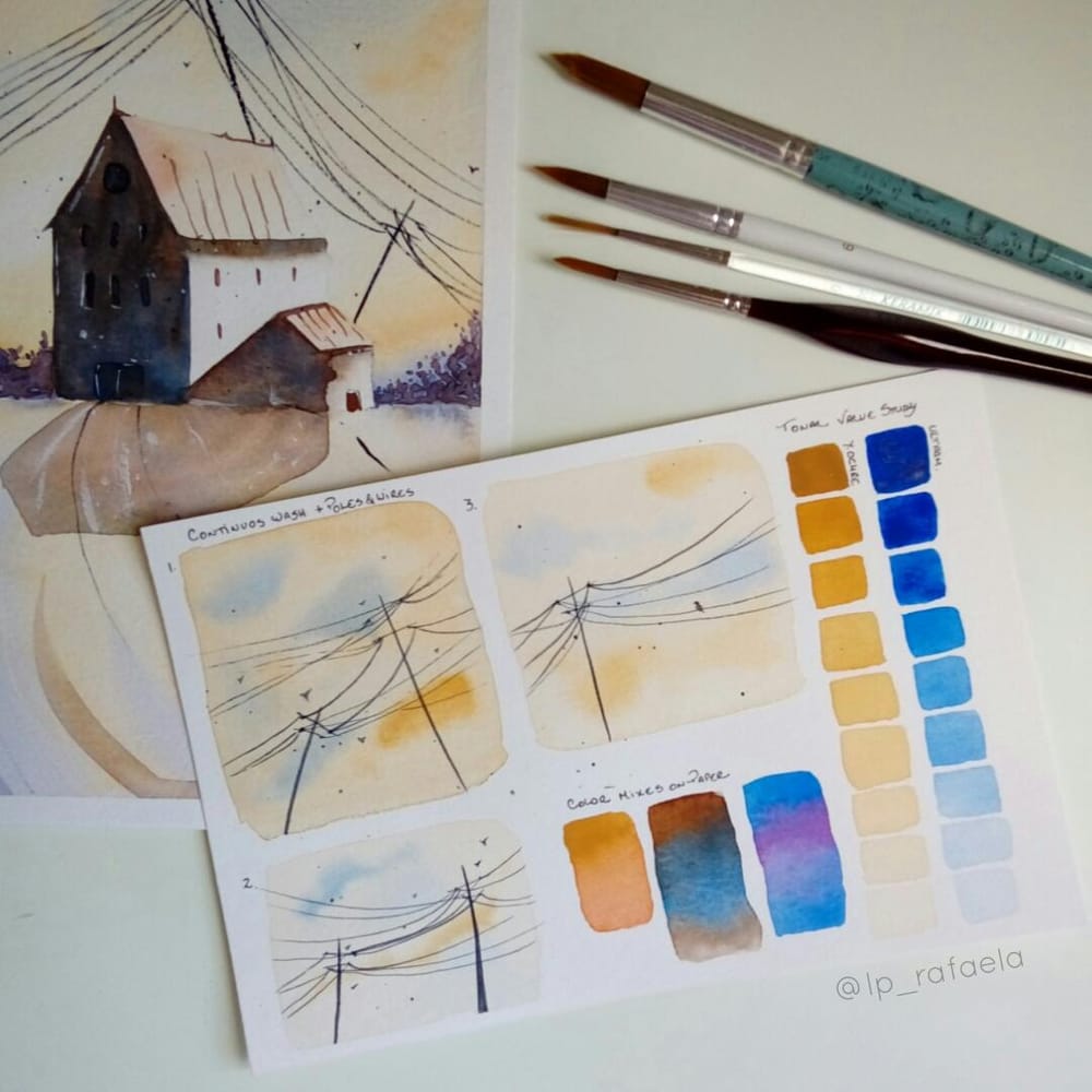 Lights and Shadows in Watercolor - image 1 - student project