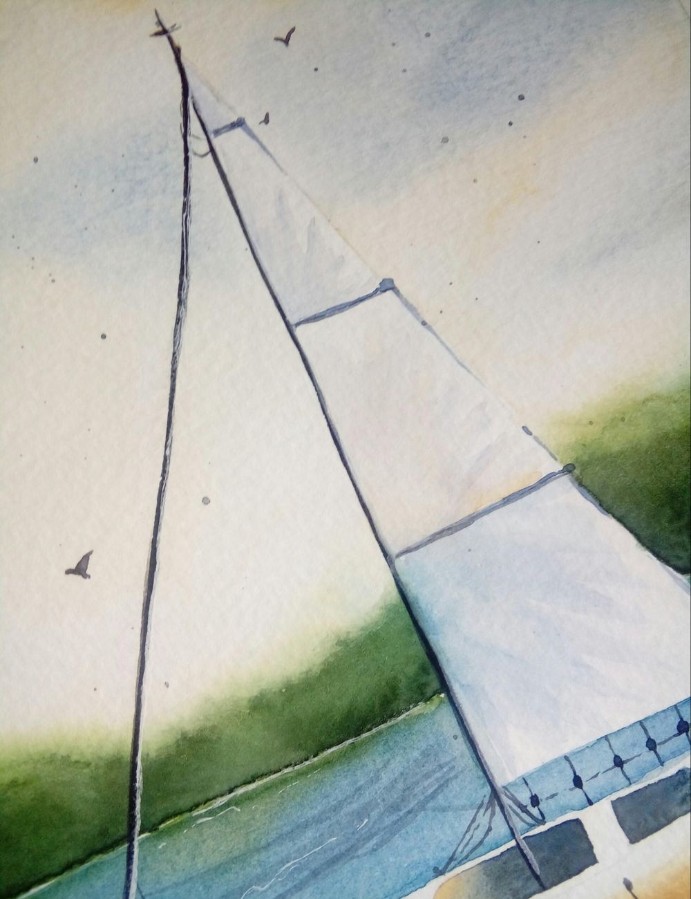 Watercolor Seascape - image 6 - student project