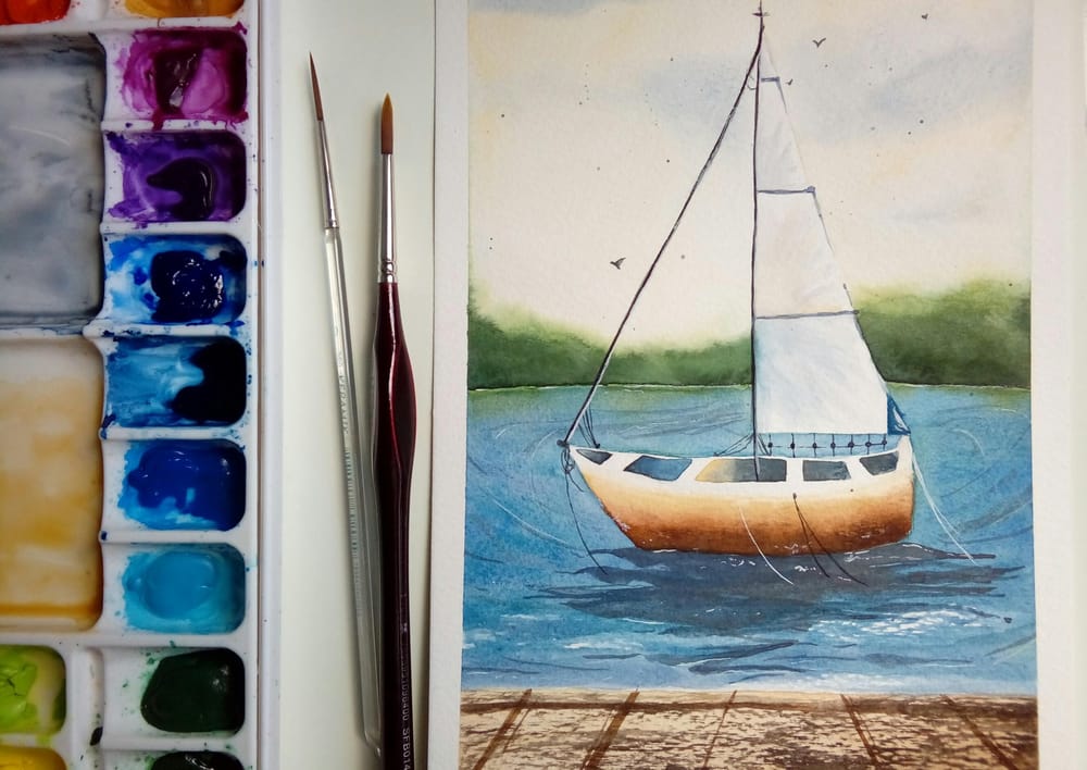 Watercolor Seascape - image 5 - student project