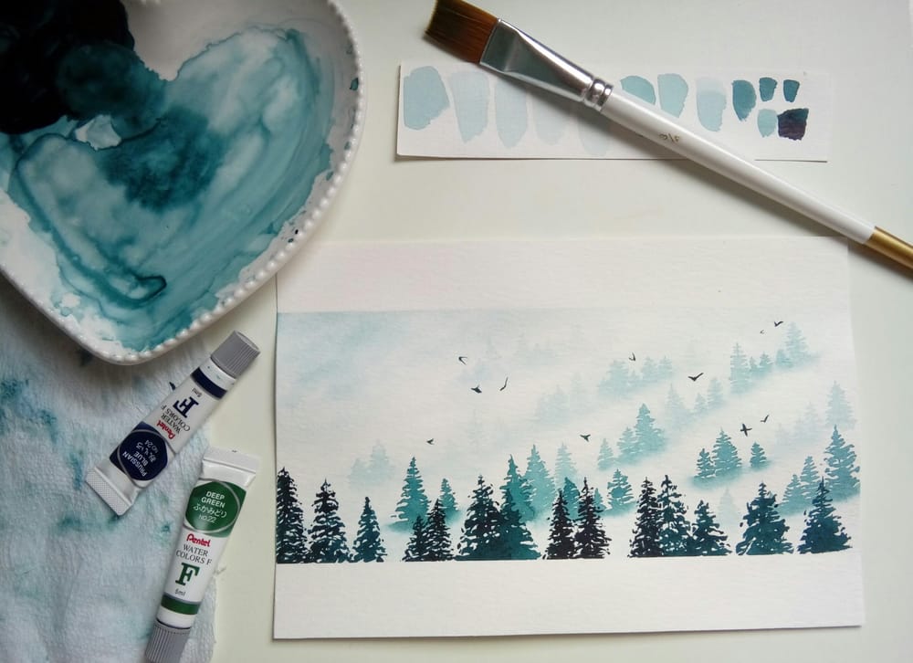 Misty Pines in Monochrome - image 2 - student project