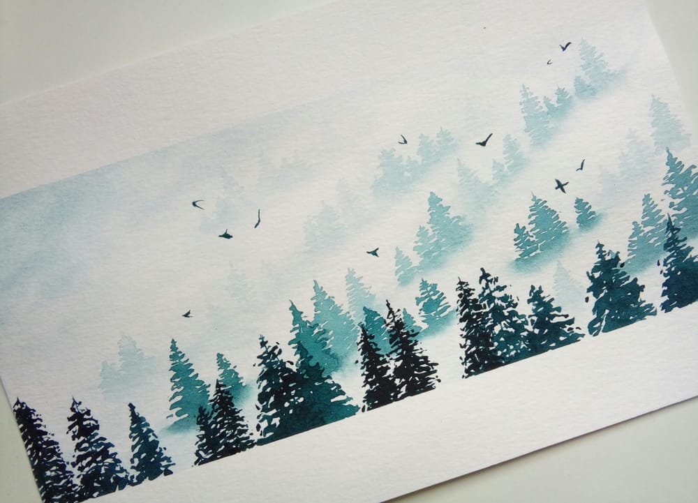 Misty Pines in Monochrome - image 3 - student project