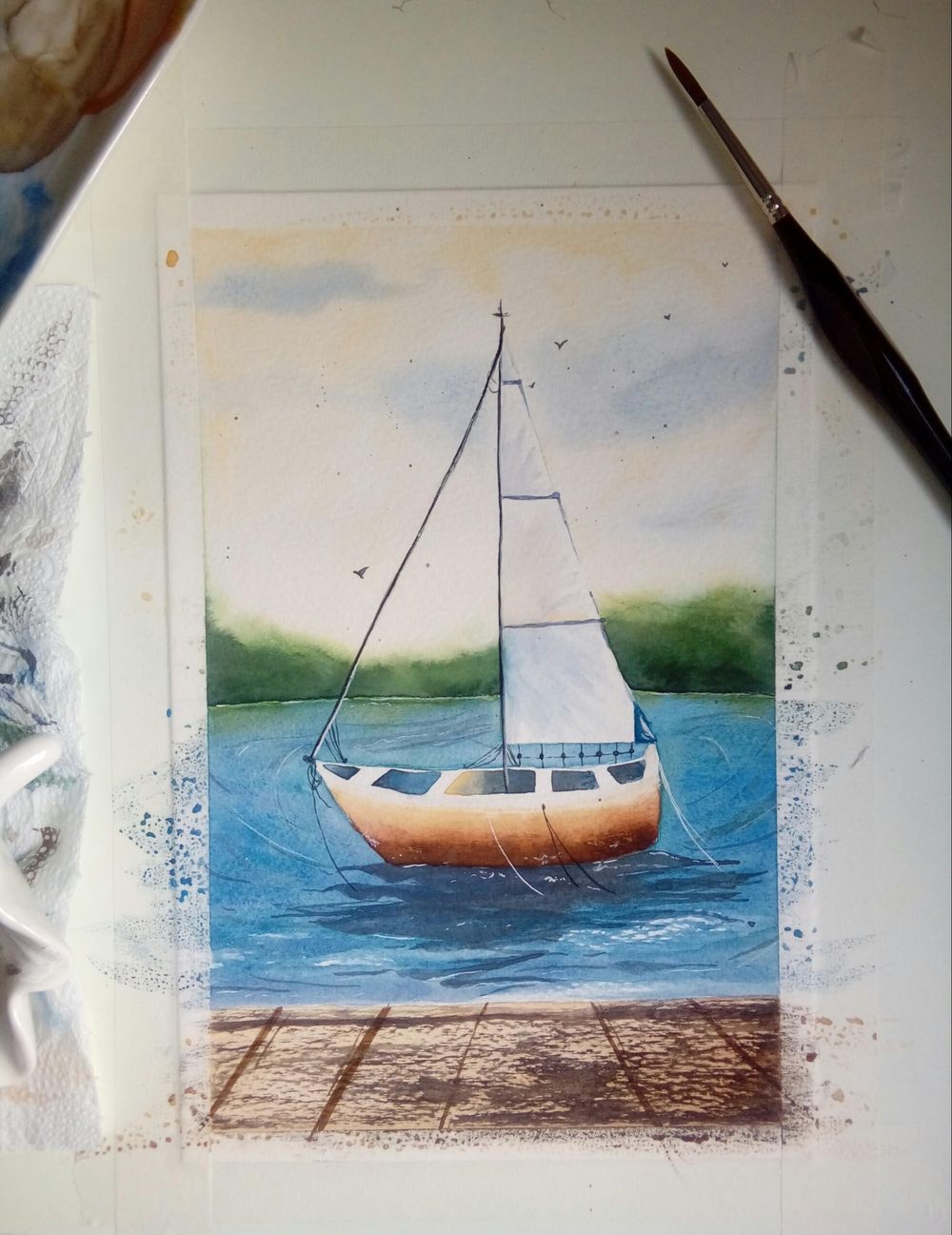 Watercolor Seascape - image 4 - student project