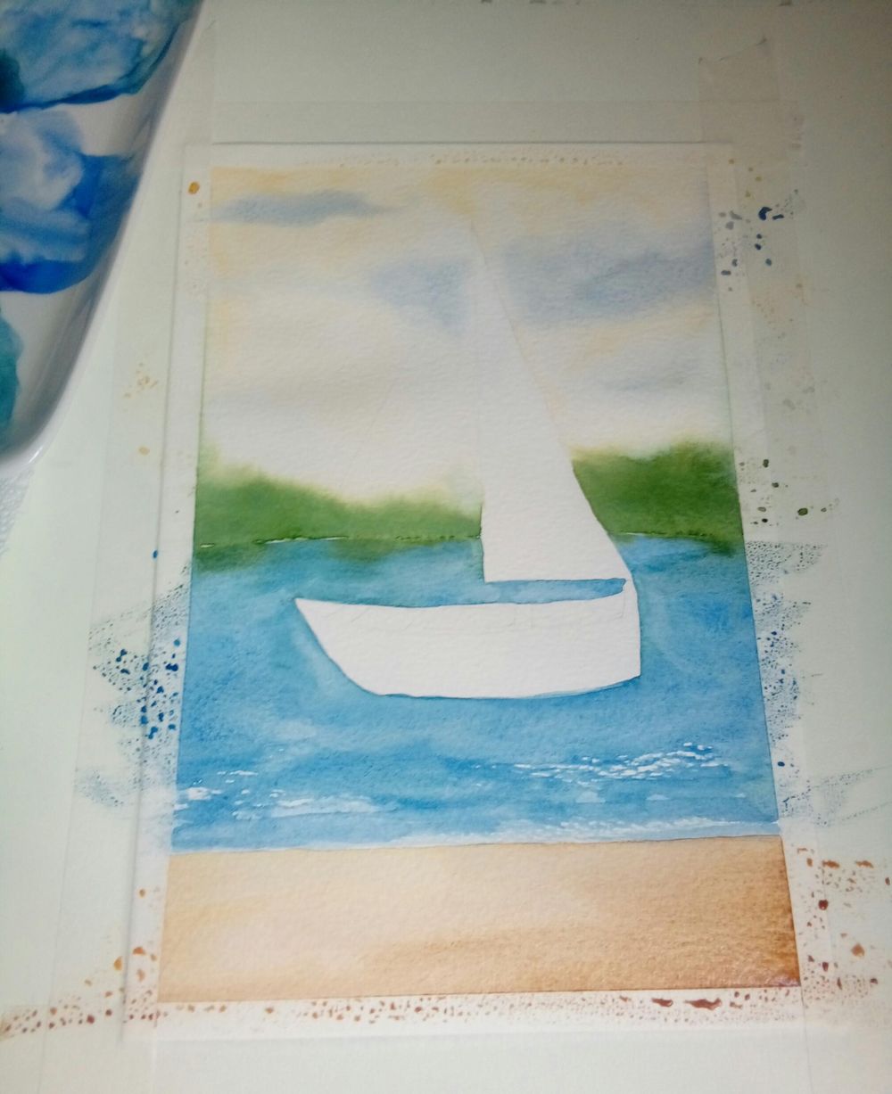 Watercolor Seascape - image 3 - student project