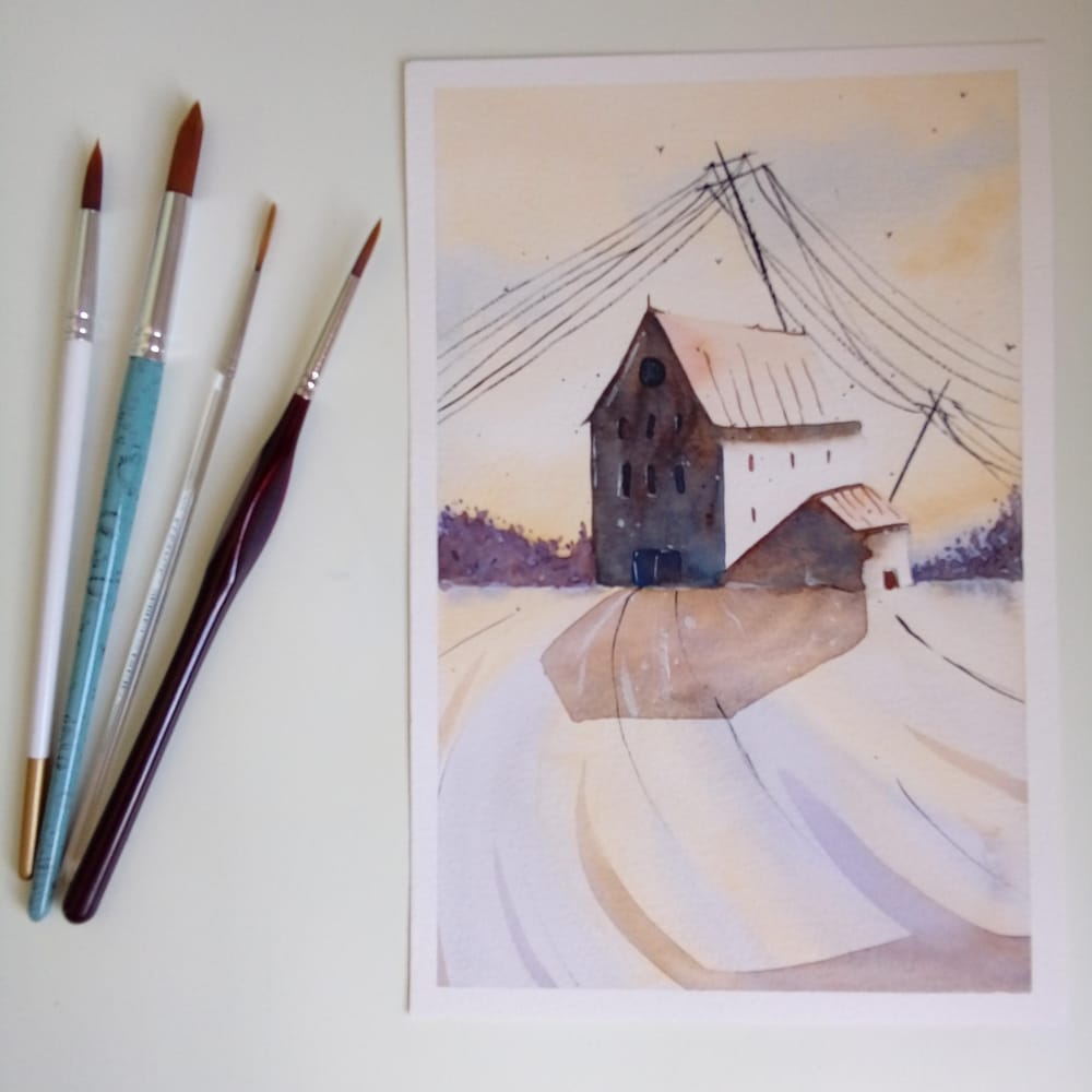 Lights and Shadows in Watercolor - image 4 - student project