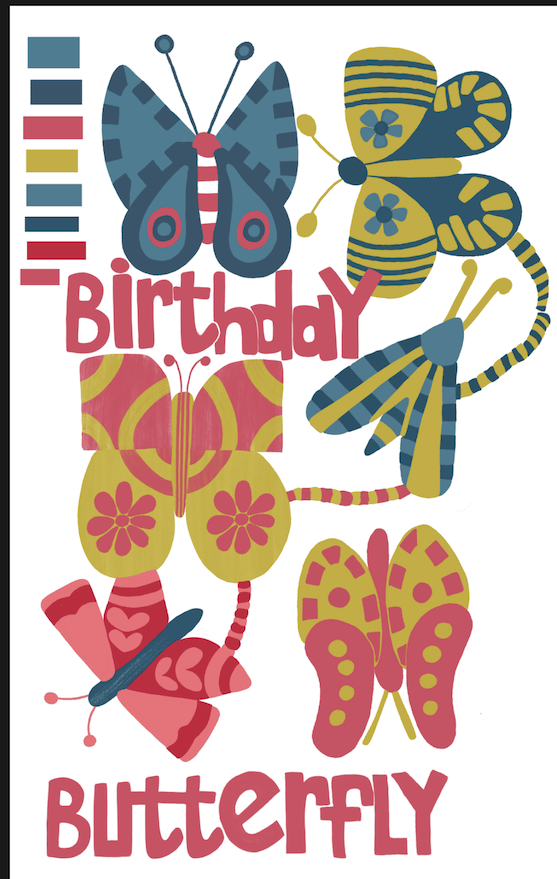 Birthday Butterfly - image 2 - student project