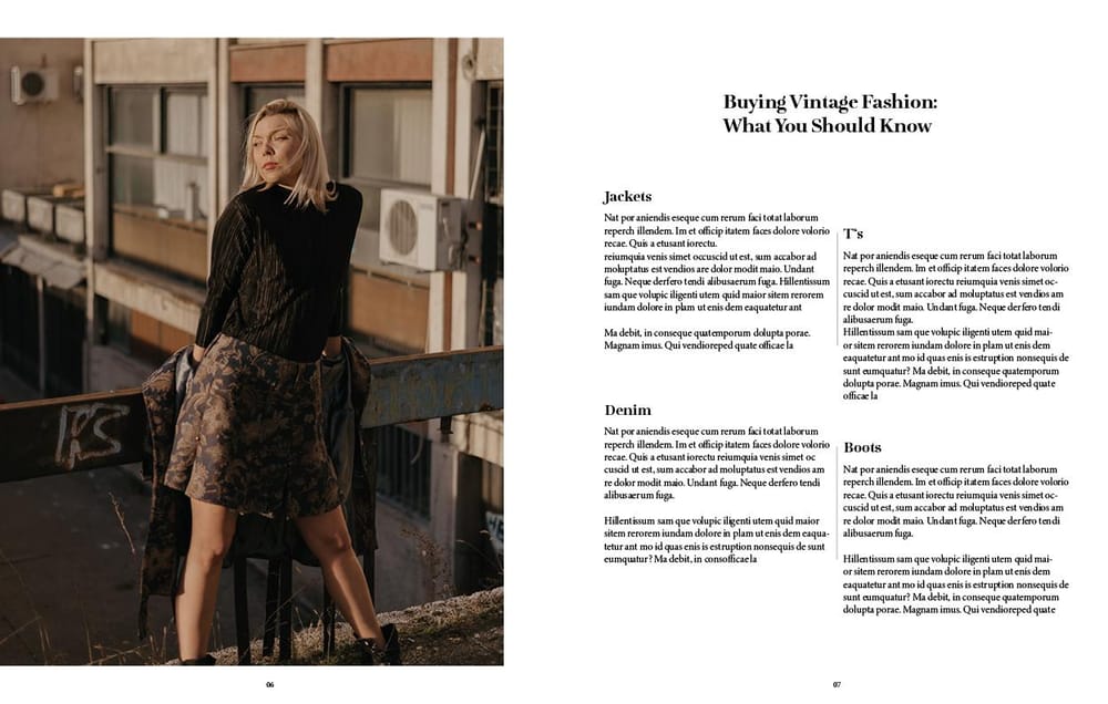 Vintage Fashion Magazine - image 3 - student project