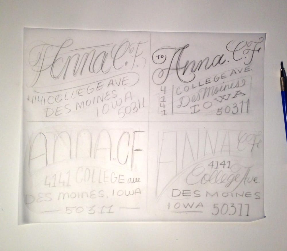 Lettering a Letter - image 13 - student project