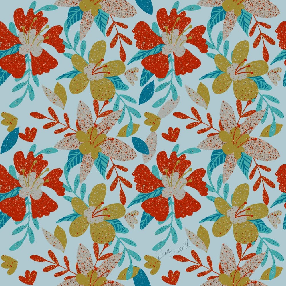 Surface design and pattern repeat in Procreate - image 3 - student project