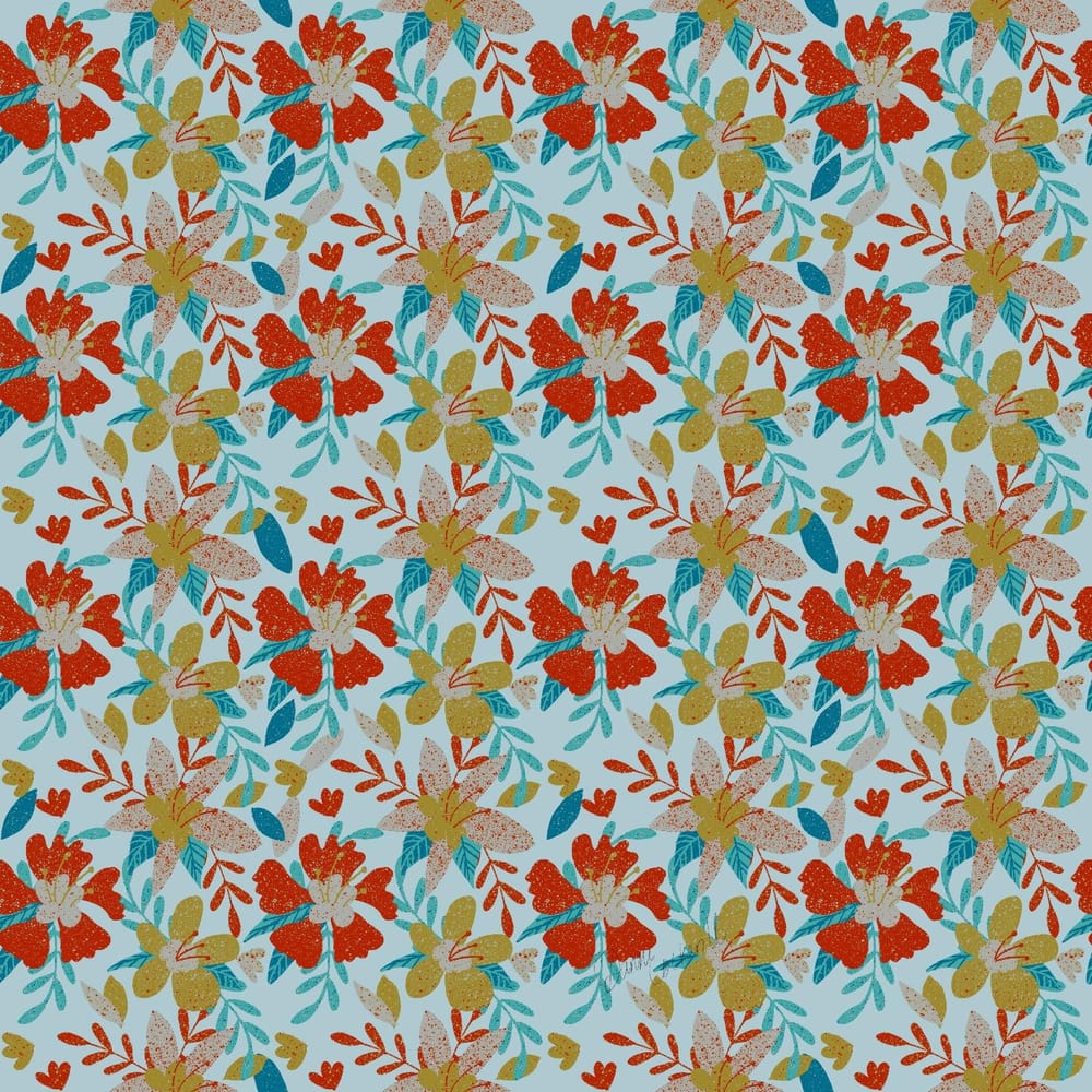 Surface design and pattern repeat in Procreate - image 4 - student project