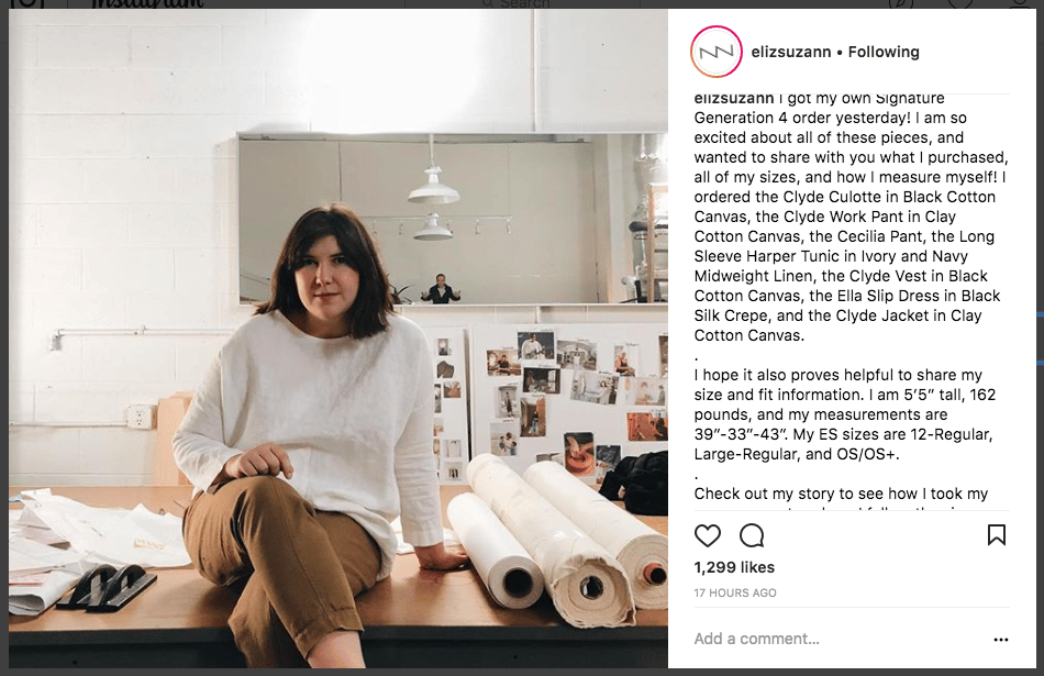Elizabeth Suzann Instagram Inspiration - image 1 - student project