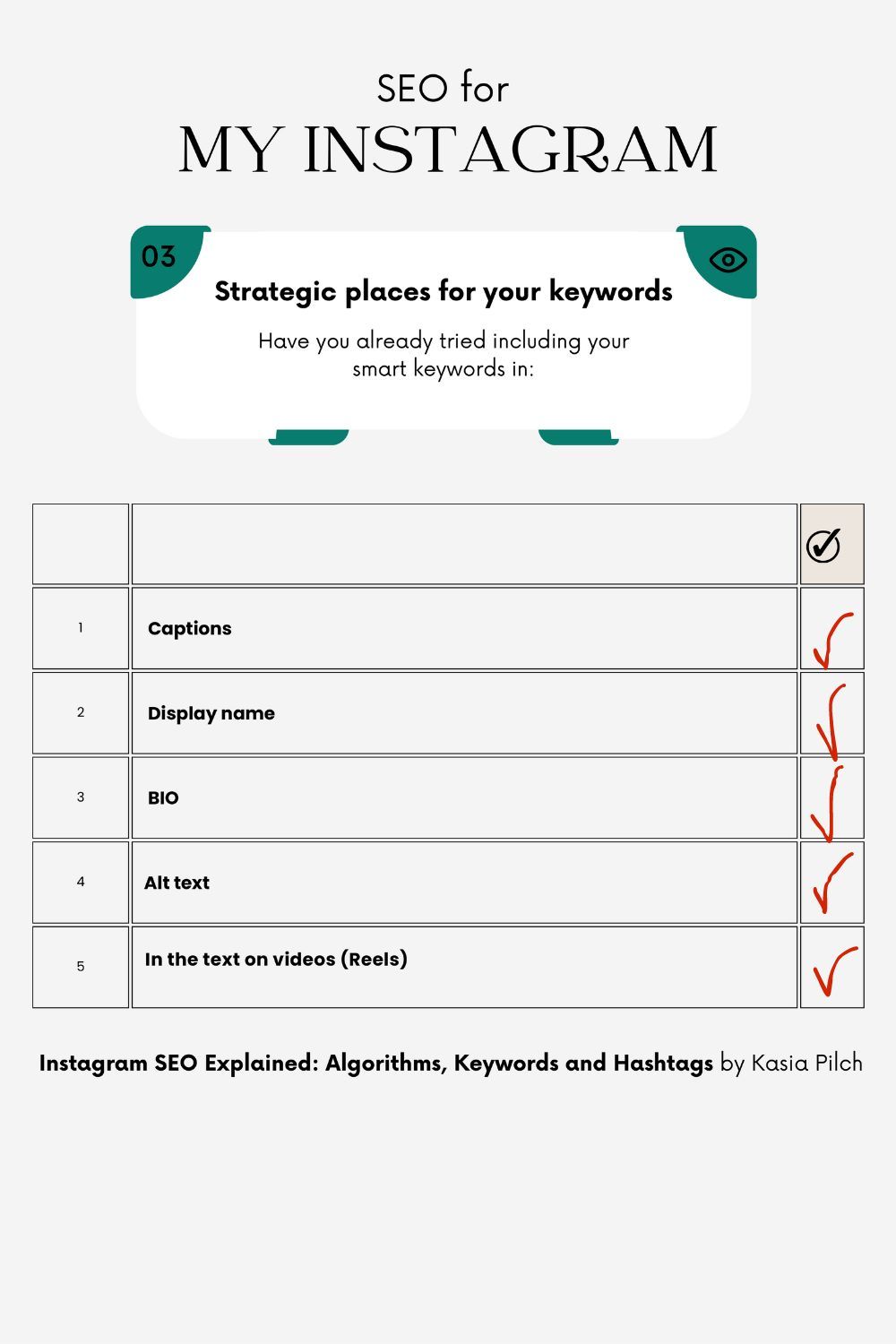 Instagram SEO- Homework. - image 3 - student project