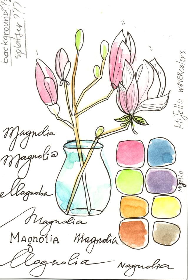 Magnolia springs in a vase - image 3 - student project