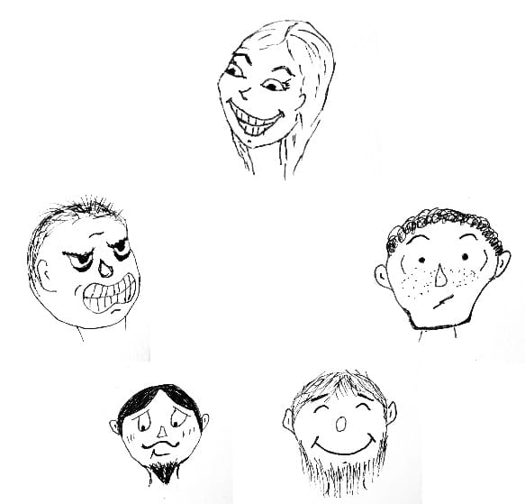 Cartoony faces - image 3 - student project