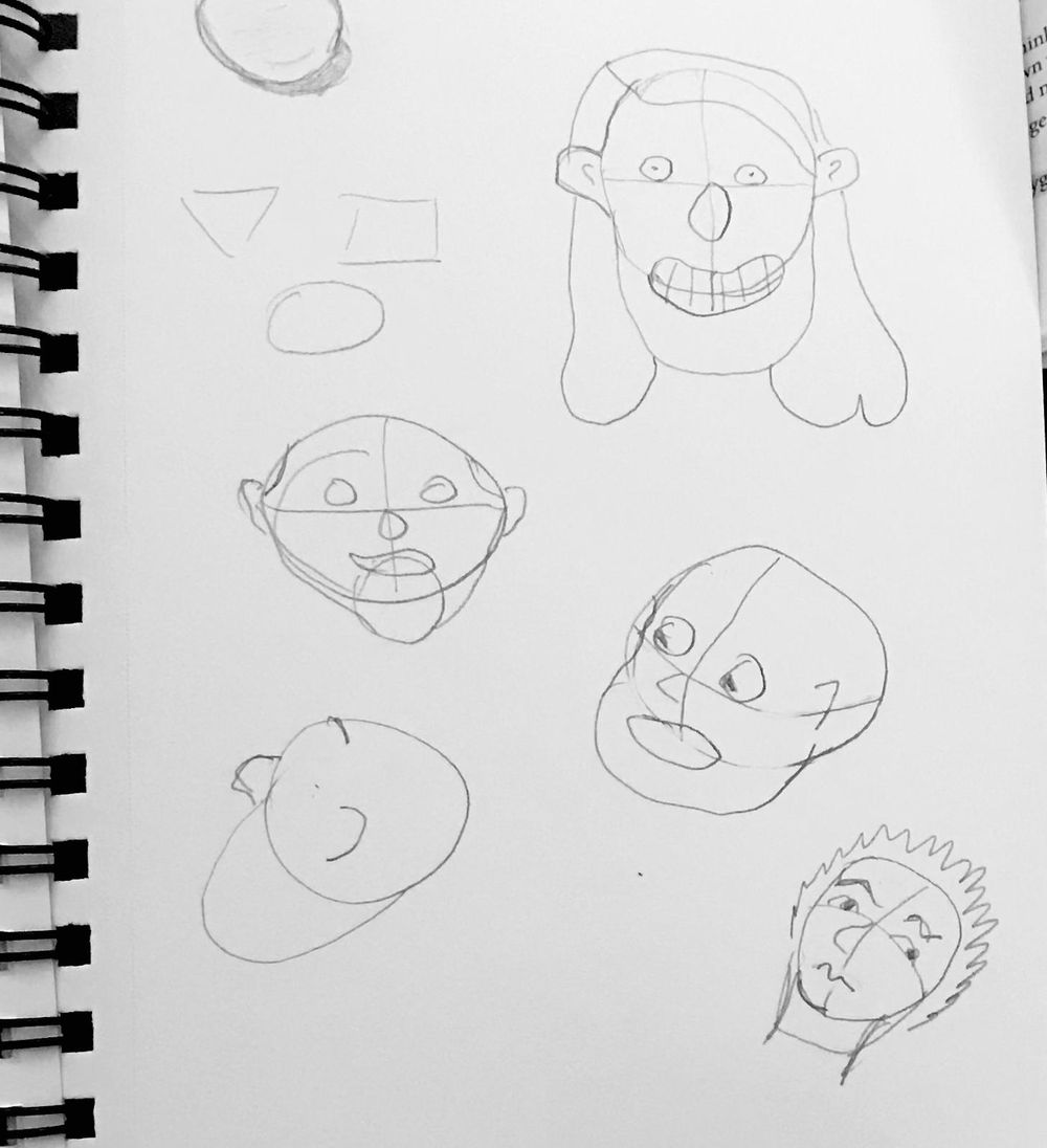 Cartoony faces - image 1 - student project