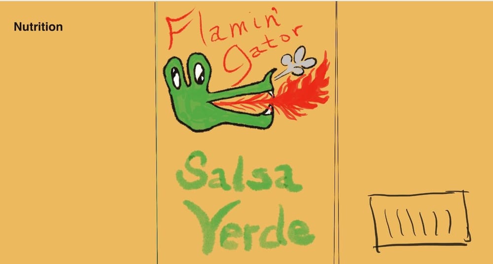 Flamin’ Gator Salsa Verde (rough draft only) - image 1 - student project