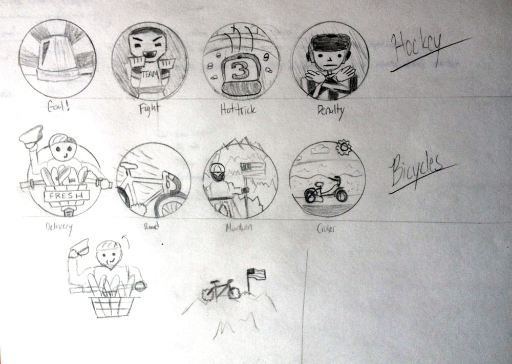 Hockey Game Badges - image 2 - student project