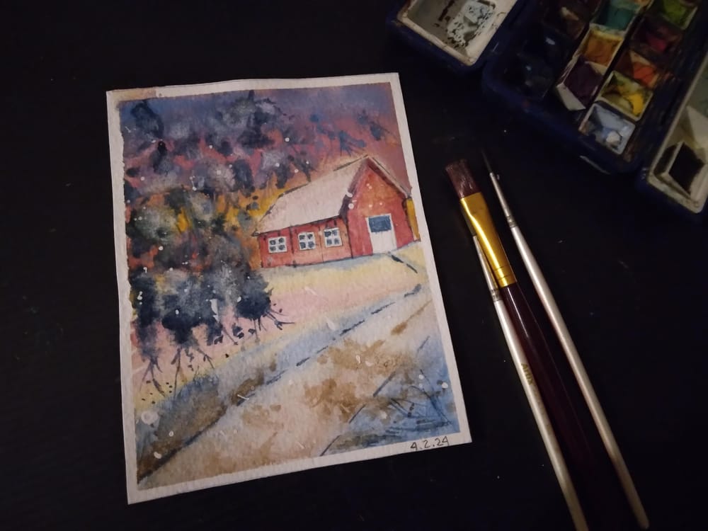 watercolour challenge - image 2 - student project