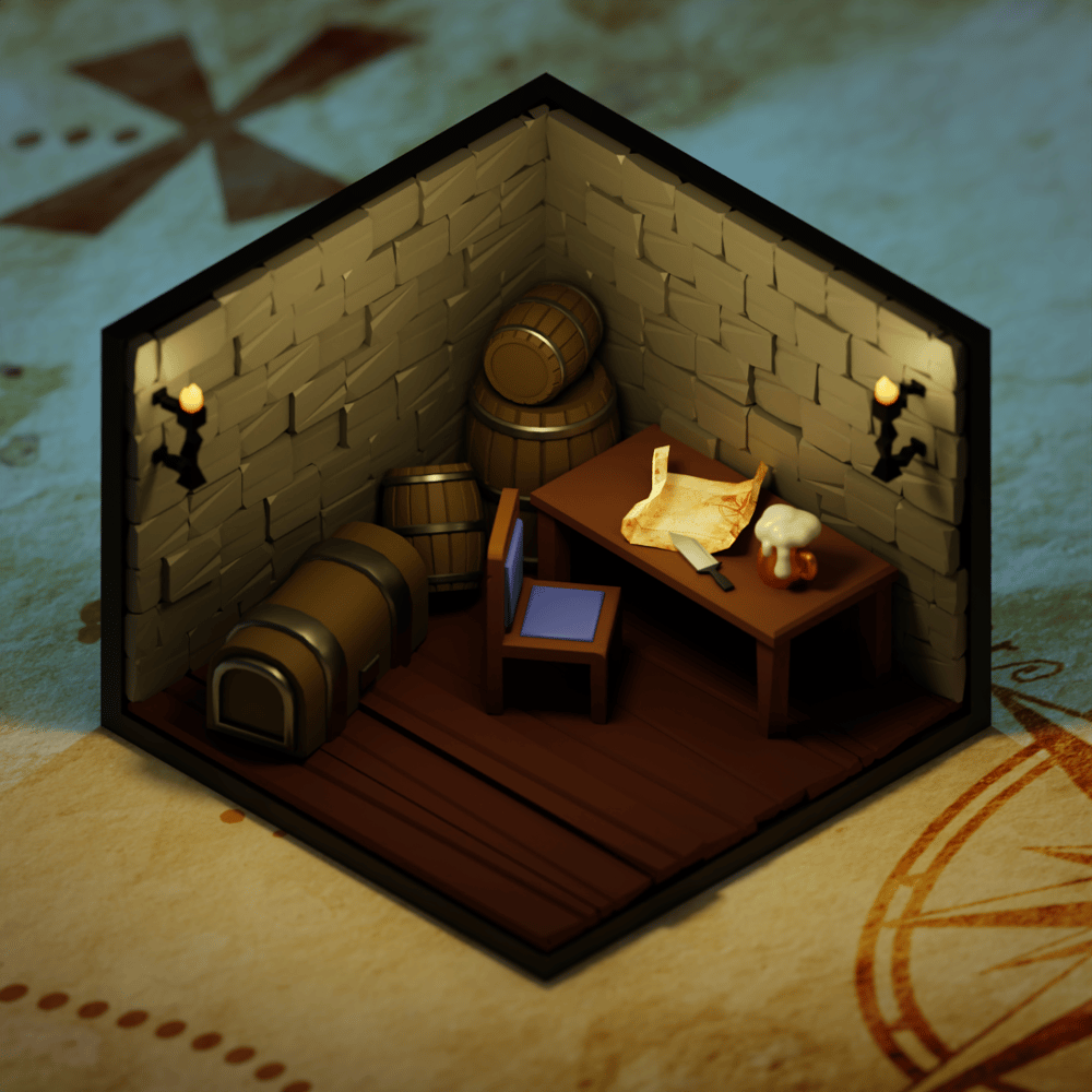 These low poly iso rooms really help me get back to modeling basics. - image 1 - student project