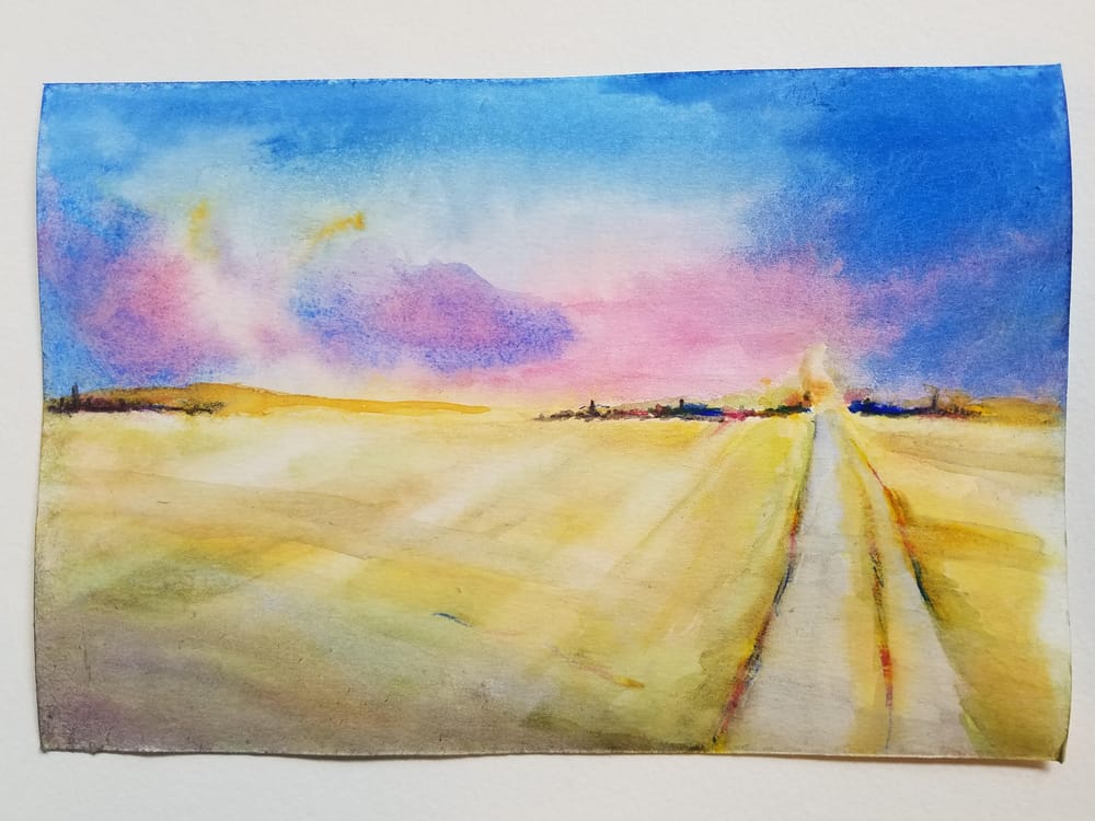 California style watercolor - image 2 - student project