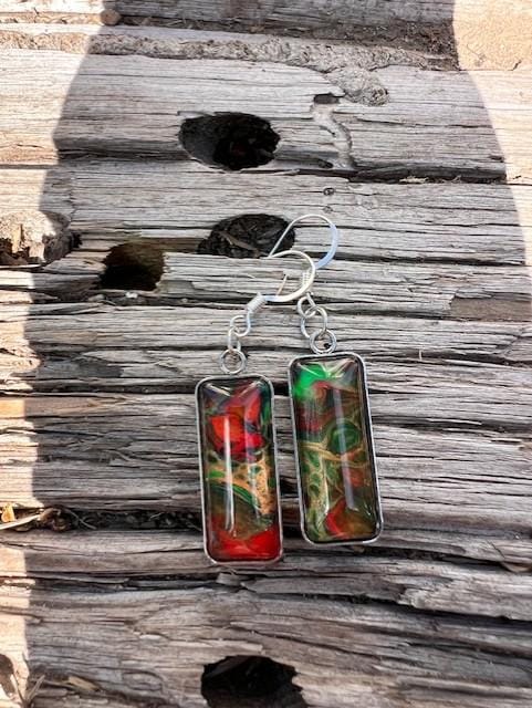 Acrylic Pour Earrings - image 3 - student project