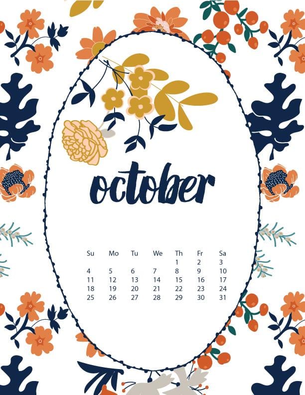Floral calendar for October and November - image 4 - student project