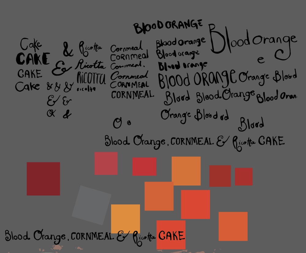 blood orange, cornmeal and ricotta cake - image 3 - student project