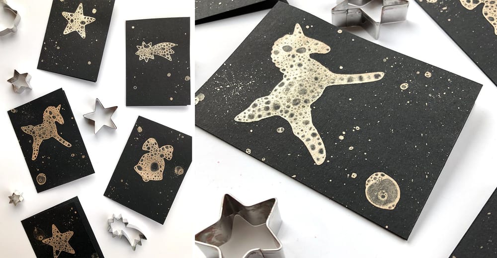 Christmas Cards with Bubble Art - image 4 - student project