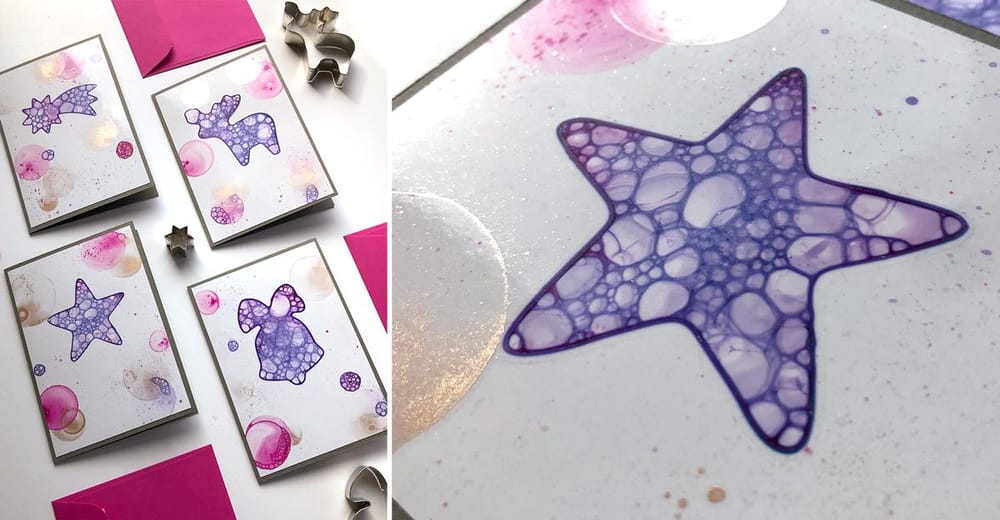 Christmas Cards with Bubble Art - image 3 - student project