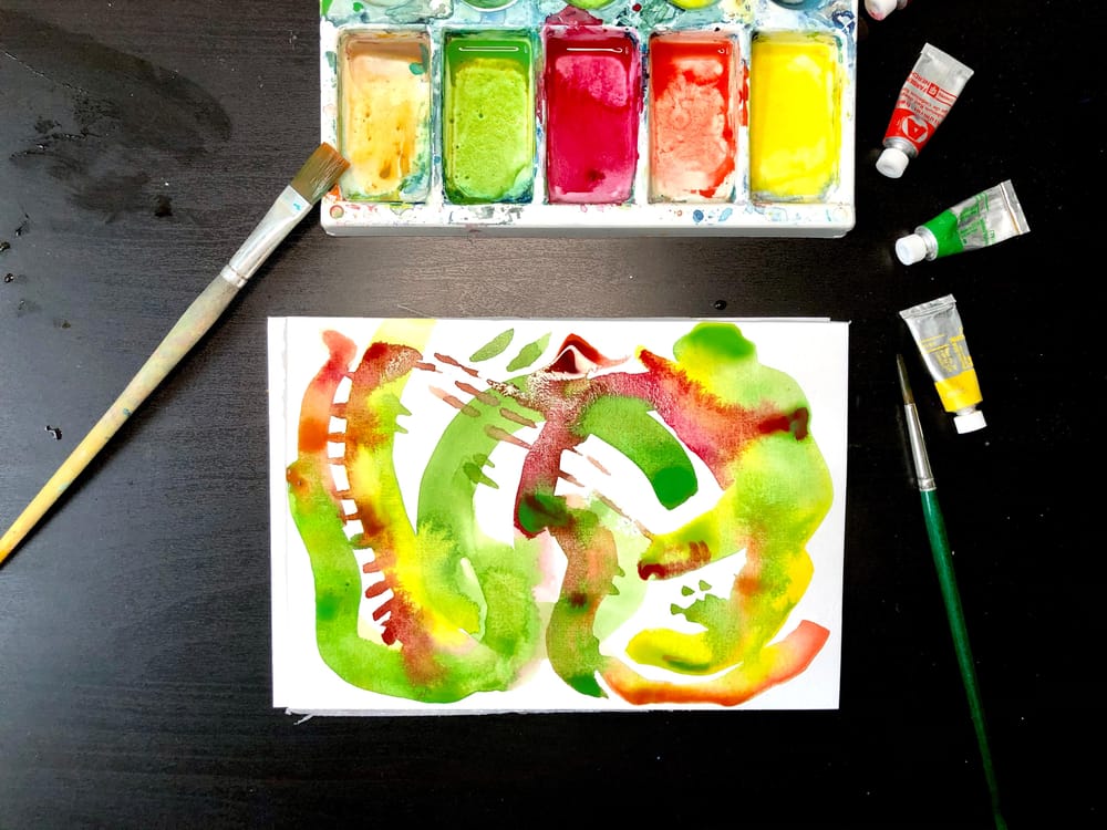 Painting w/ non-dominant hand - image 2 - student project