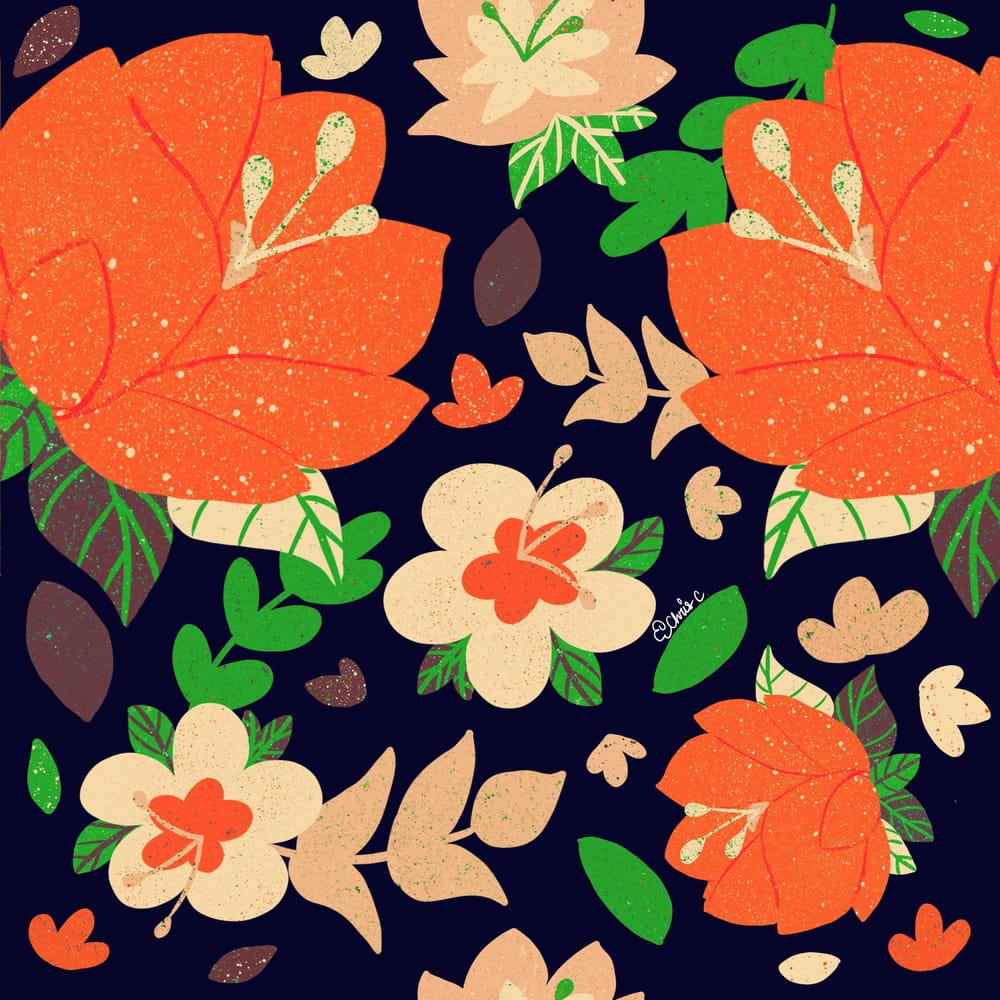 Flower Pattern - image 2 - student project