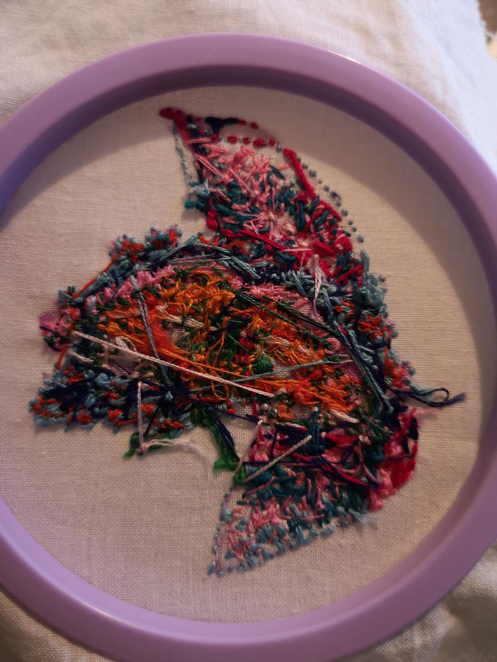 Painting with thread- butterfly - image 2 - student project