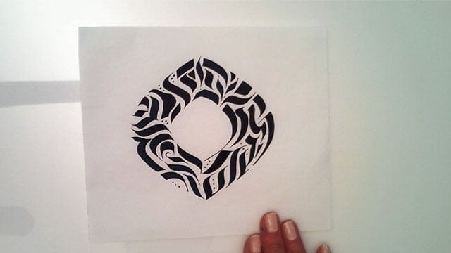 Project Sample: Calligraphy Stroke Tattoo - image 3 - student project