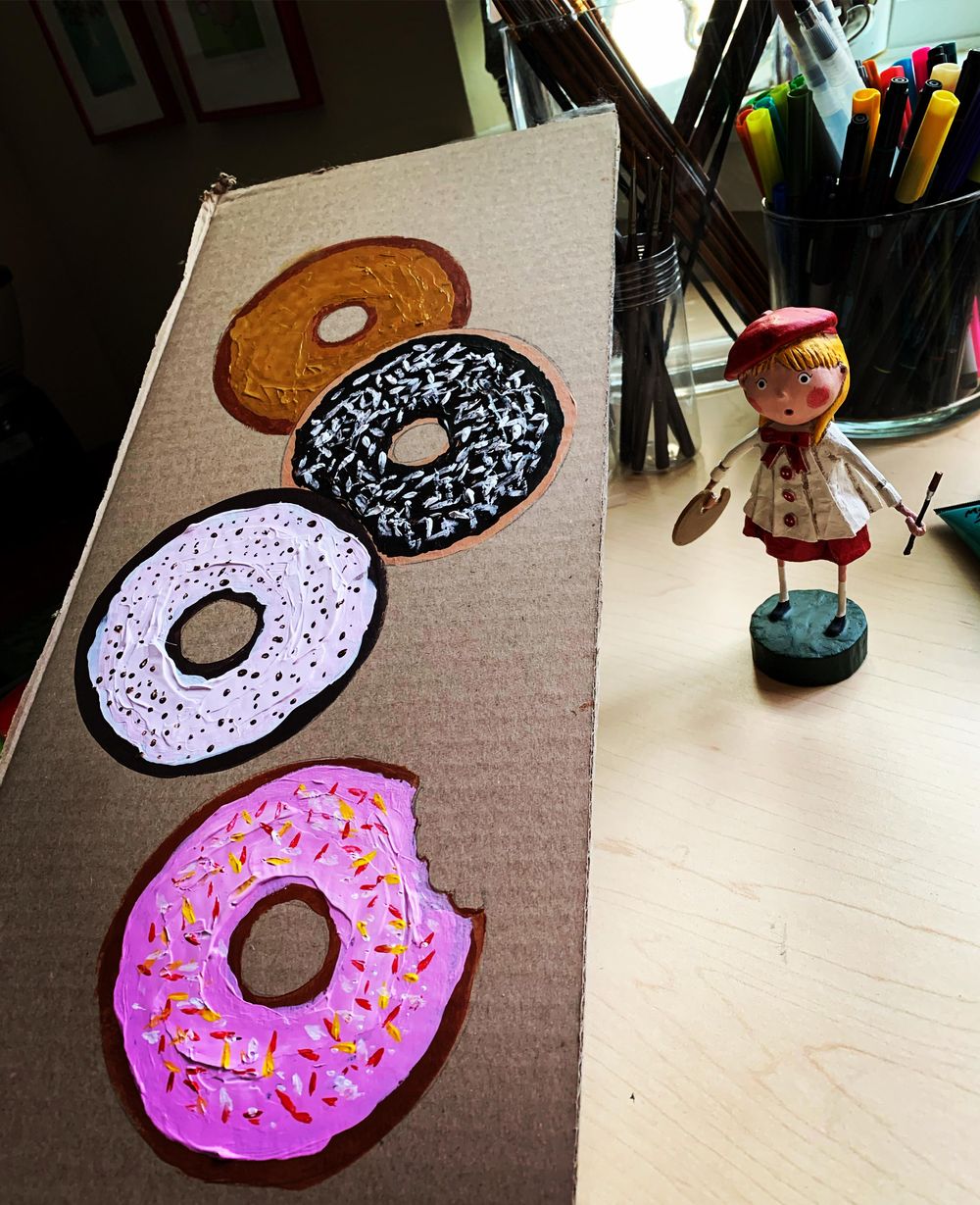 Tropical Leaf and Doughnuts - image 1 - student project