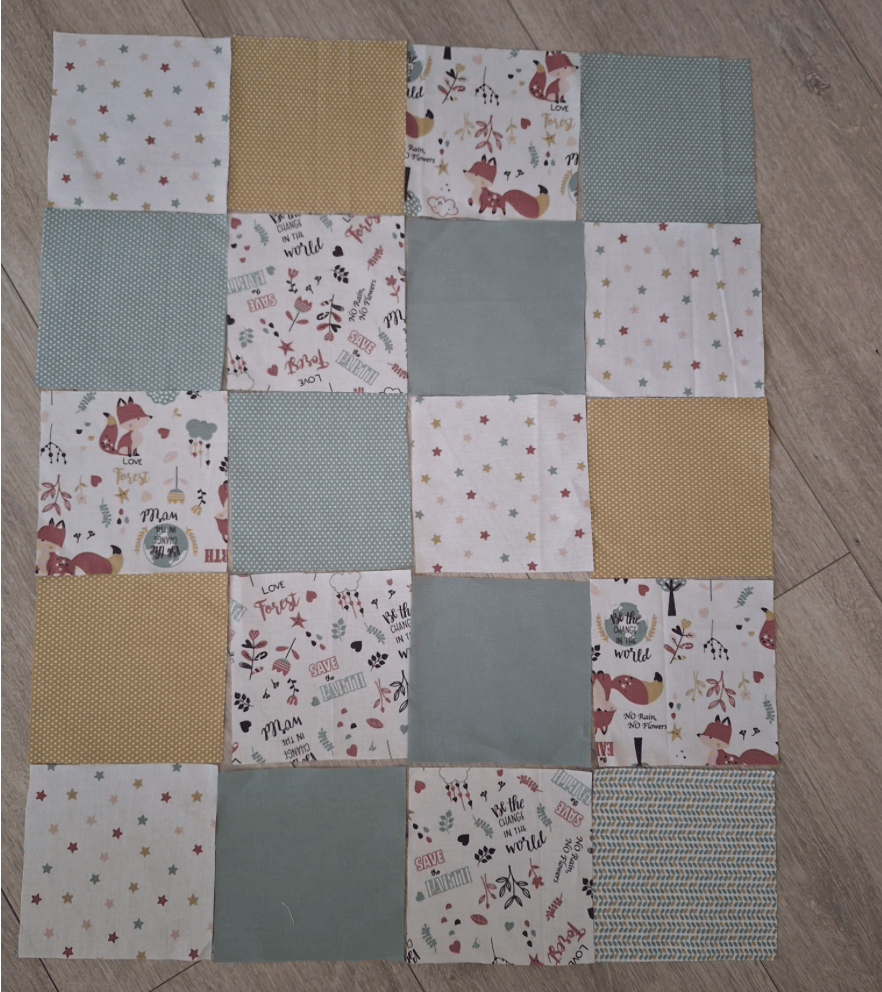 Square Baby Quilt - image 2 - student project