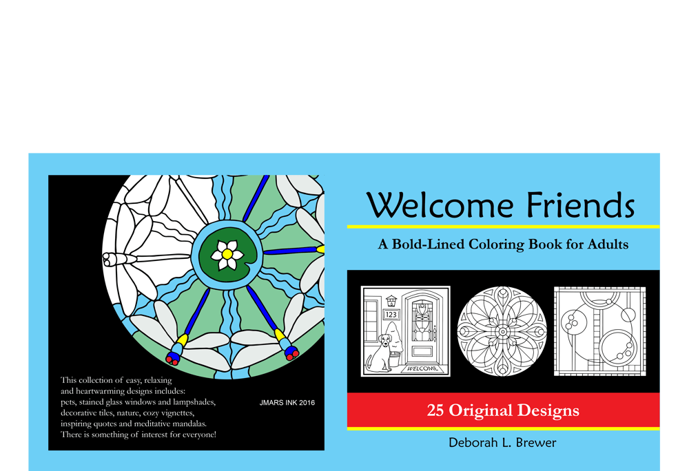 Welcome Friends: A Bold-Lined Coloring Book for Adults - image 1 - student project