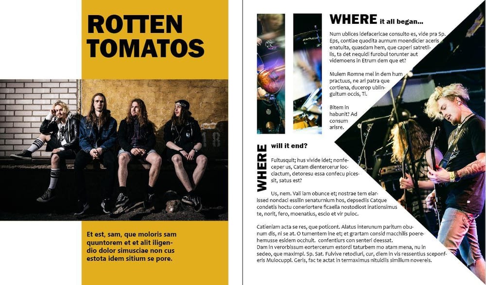 Magazine spread - image 1 - student project