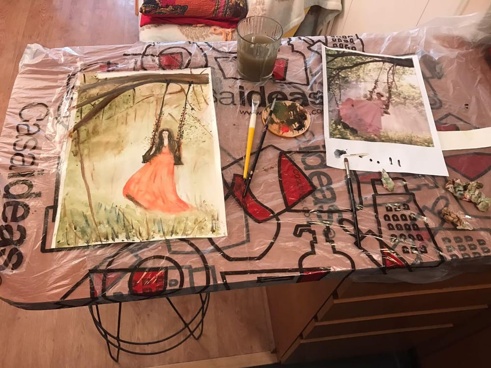 Workshop Designing Focal Point Prints - image 2 - student project
