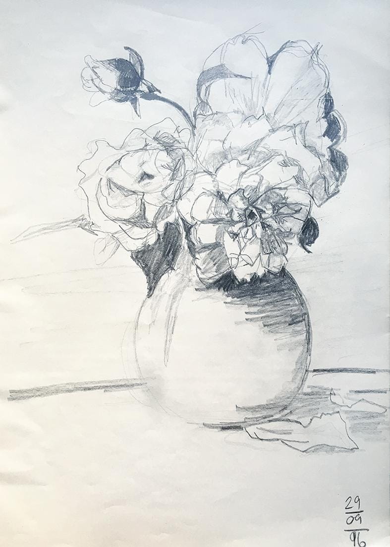 1. Blak and white study with pencil - image 1 - student project