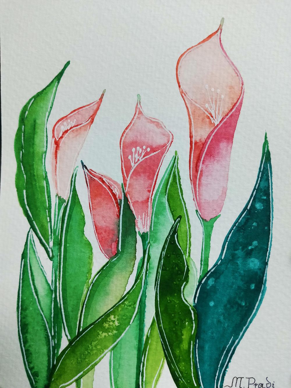 Pradi's loose floral paintings - image 3 - student project