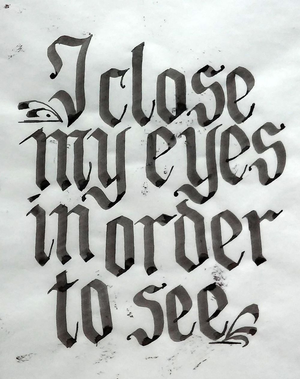 My Gothic writing - image 1 - student project