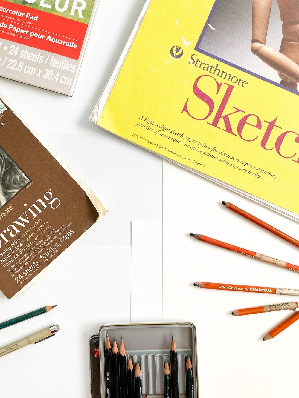 Drawing Supplies Flatlay - image 1 - student project