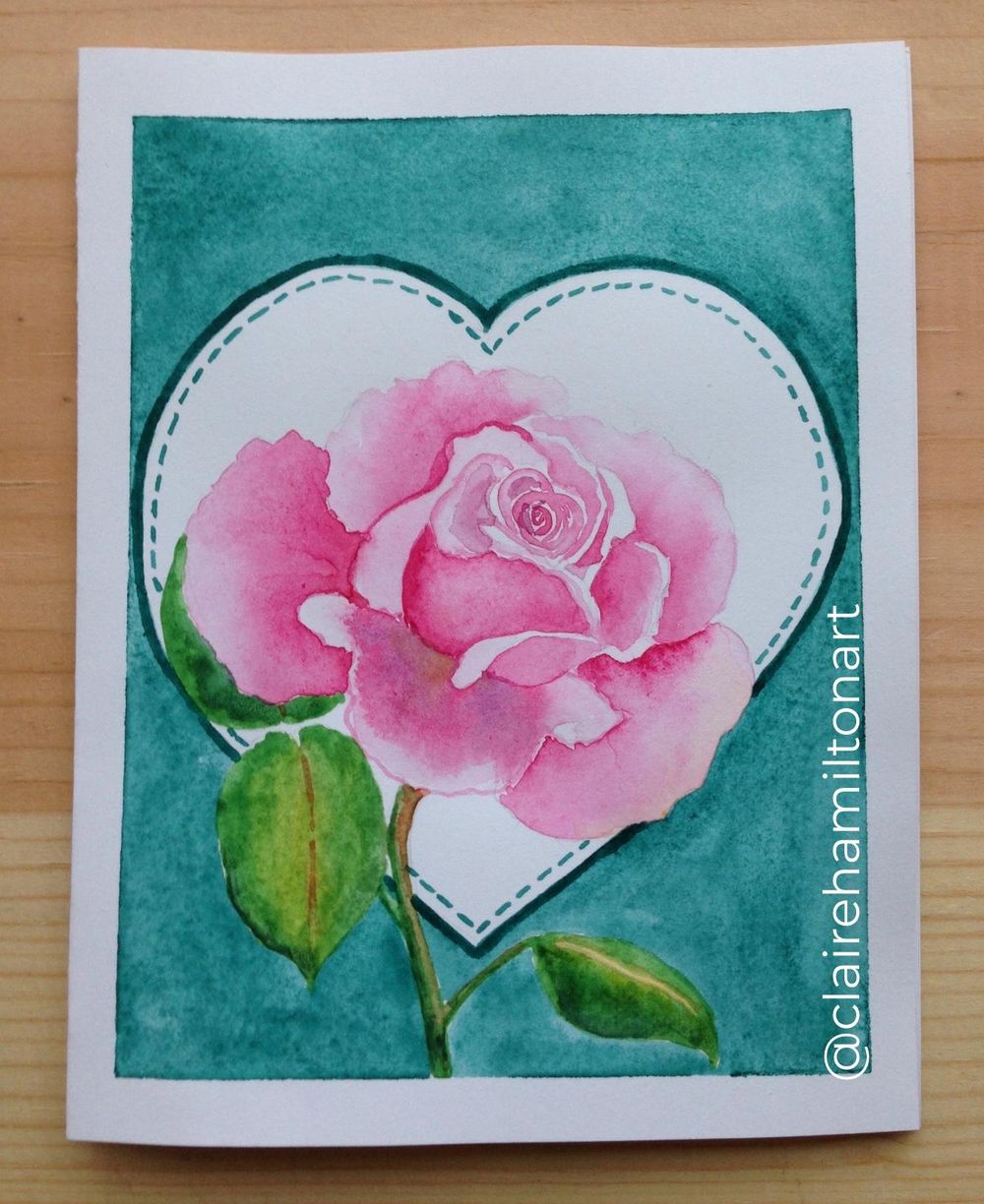 Rose Watercolor - image 1 - student project