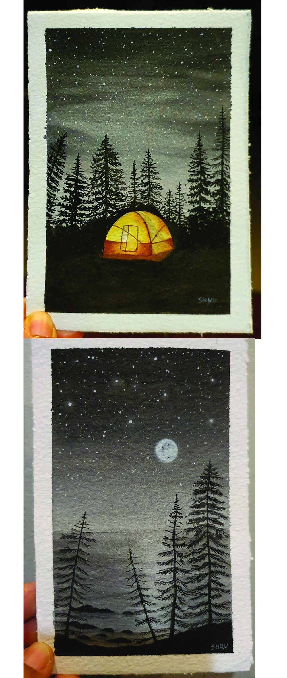 Pine tree Glow n Moon - image 1 - student project