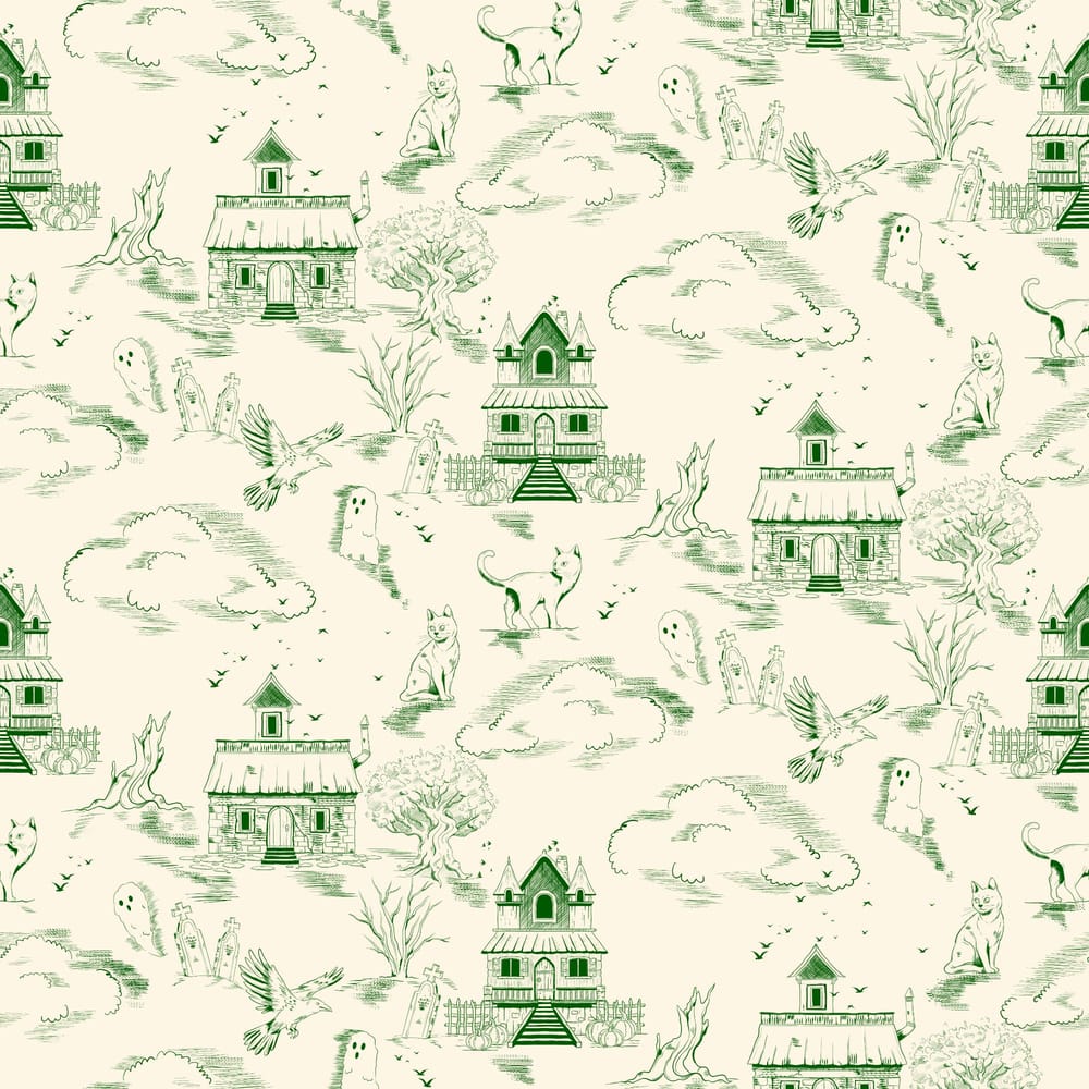 Halloween Toile Du Jouy Pattern - image 3 - student project