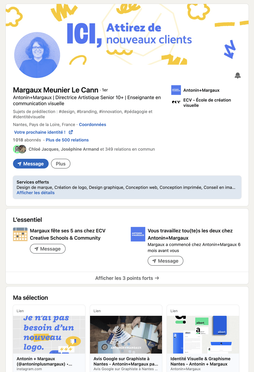 Improving my linkedin profile - image 1 - student project