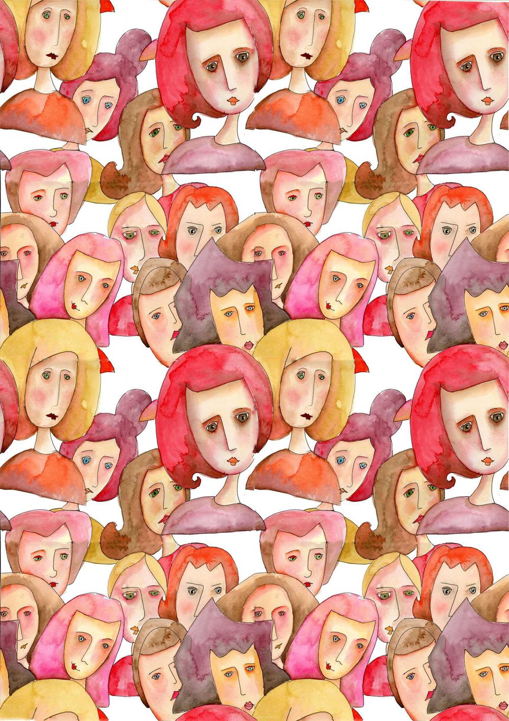 Studio object pattern and funny faces pattern - image 3 - student project