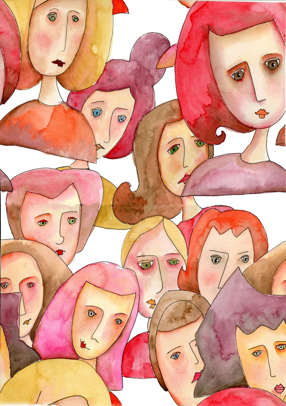 Studio object pattern and funny faces pattern - image 2 - student project