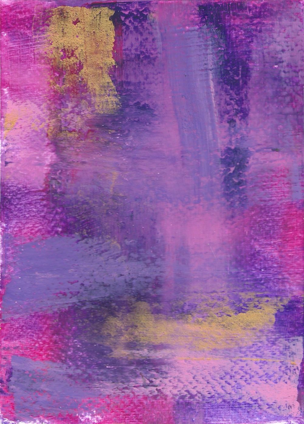 Pink dreams in cold wax medium + oil paint - image 1 - student project