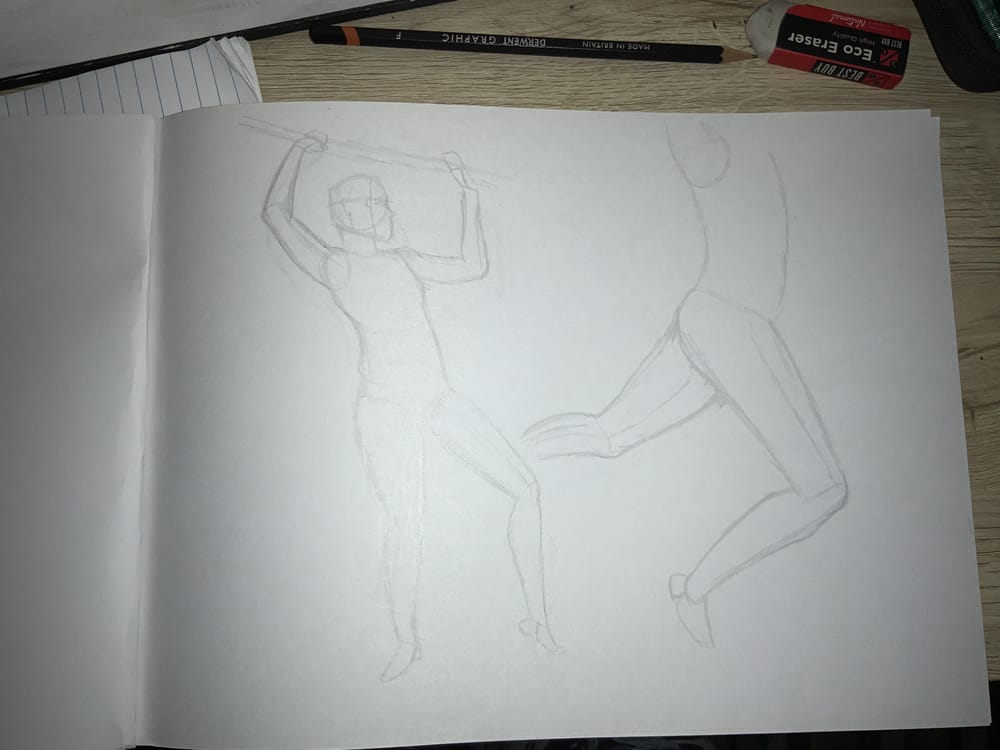 Figure drawing attempt - image 1 - student project