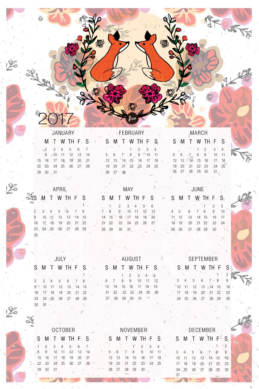 Calendar Challenge 2017 - image 1 - student project